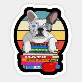 French Bulldog Back to School Teacher's Pet Sticker